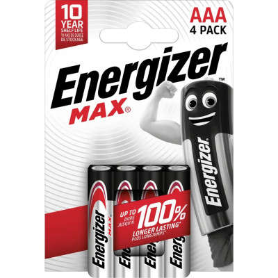 ENERGIZER Max LR03 AAA BL4 šarm.Baterija-Elementai, baterijos-Smulki elektronika