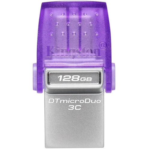 USB atmintukas Kingston 128GB DataTraveler microDuo 3C 200MB/s dual USB-A +-USB