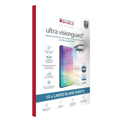 Plėvelė ISOD FM Ultra Clear Plus 4 Layer Large 10PK FG-Ekrano apsaugos-Mobiliųjų telefonų