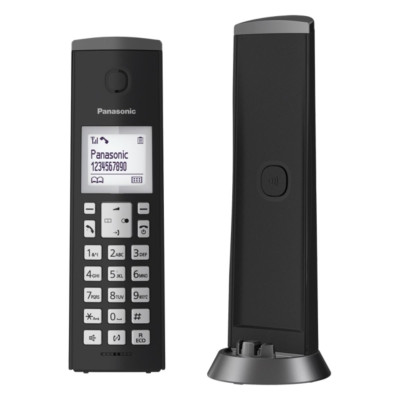 Belaidis telefonas Panasonic Cordless KX-TGK210FXB Black, Caller ID, Wireless connection