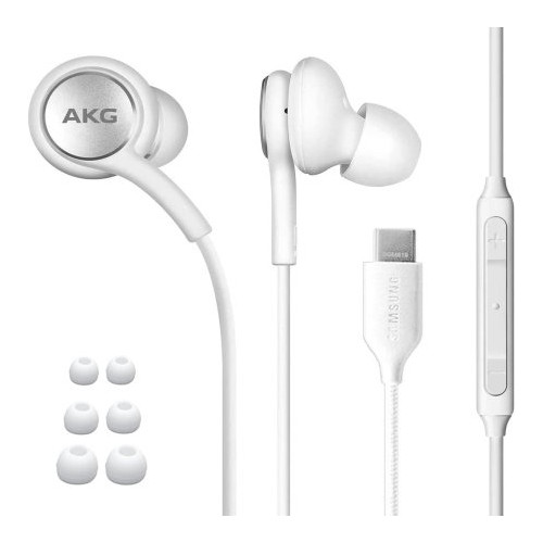 Ausinės Samsung AKG earphones in bag, White-Ausinės-Garso technika