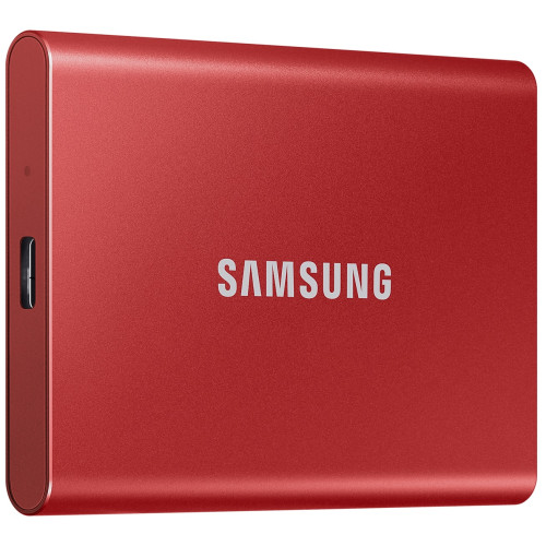 Išorinis SSD MU-PC2T0R/WW Samsung SSD T7 2TB external USB 3.2 Gen 2 metallic Red-Išoriniai