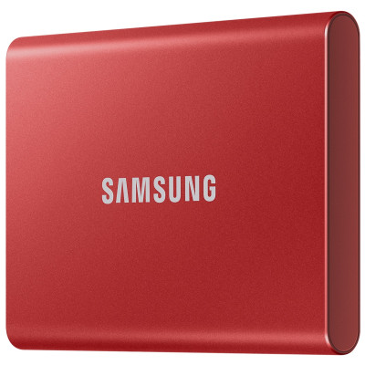 Išorinis SSD MU-PC2T0R/WW Samsung SSD T7 2TB external USB 3.2 Gen 2 metallic Red-Išoriniai