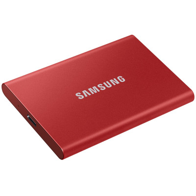 Išorinis SSD MU-PC500R/WW Samsung SSD T7 500GB external USB 3.2 Gen 2 metallic Red-Išoriniai