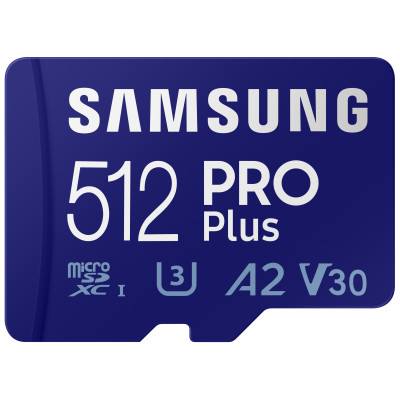 Atminties kortelė Samsung MB-MD512KB/WW MicroSDXC Memory Card Samsung PRO PLUS 512GB With card