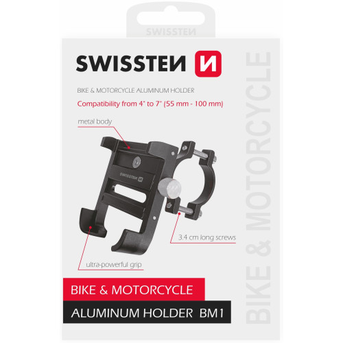 Laikiklis dviračiui Swissten BM1 Bike holder For Mobile 4-7-Asmenukių lazdos, stabilizatoriai