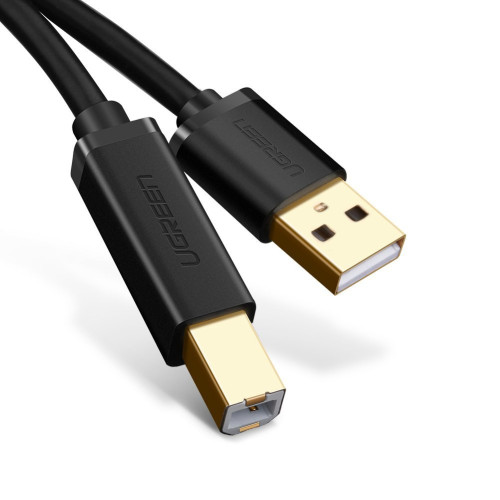 Kabelis USB A kištukas - B kištukas spausdintuvui 1.5m juodas US135 UGREEN-Laidai, kabeliai