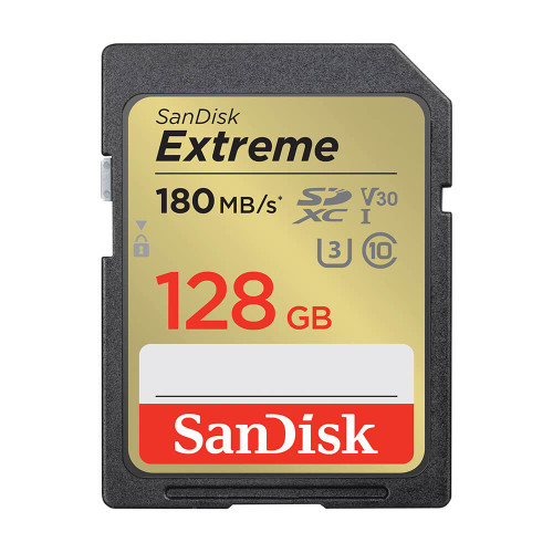 Atminties kortelė SanDisk Extreme 128GB SDXC Memory Card + 1 year RescuePRO De-Atminties