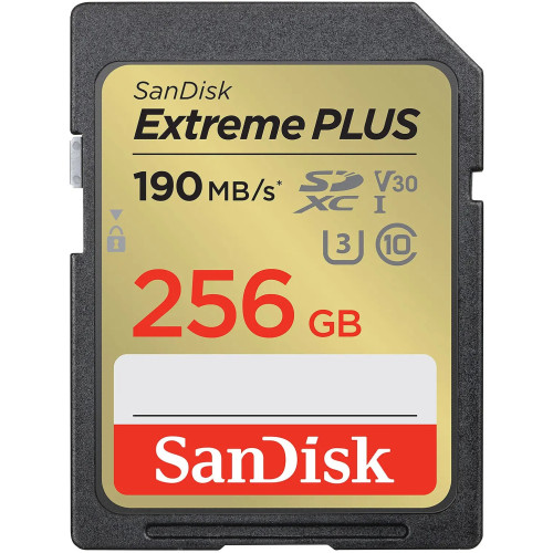 Atminties kortelė SANDISK Extreme PLUS 256GB microSDXC + 2 years RescuePRO Del-Atminties