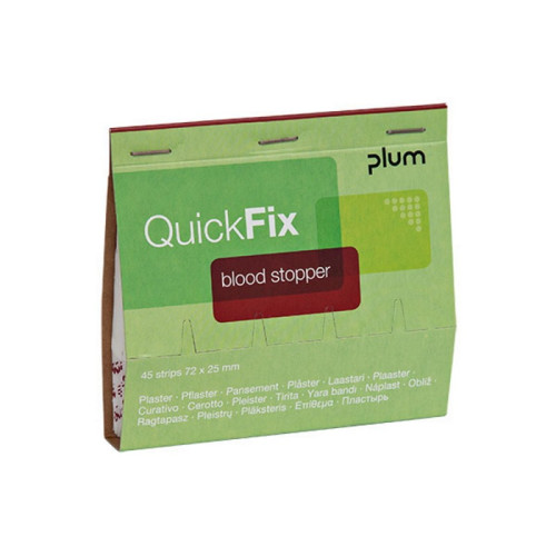 Pleistrai stabdantys kraujavimą PLUM QuickFix, 45vnt.-Pleistrai-Darbo saugos priemonės