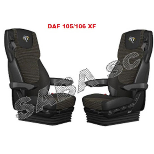 Sėdynių užvalkalai DAF 105-106 XF nuo 2013m | Nubuk-Sėdynių užvalkalai-Sunkvežimiams