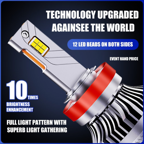 LED H1 lemputės 2vnt. +500% Super light CANBUS-LED komplektai-Apšvietimas