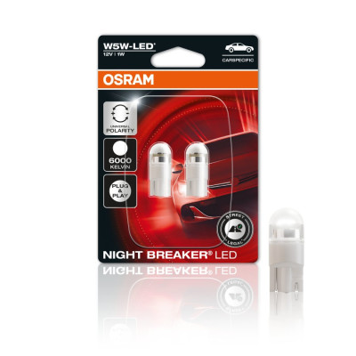 Legalios Osram w5w-LED lemputės 2vnt | 4 metai garantija | T10-LED lemputės-Apšvietimas