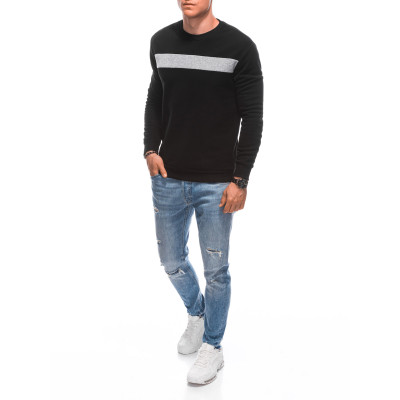 Džemperis juodas Madar-Džemperiai be gobtuvo-Vyriški džemperiai| Džemperiai