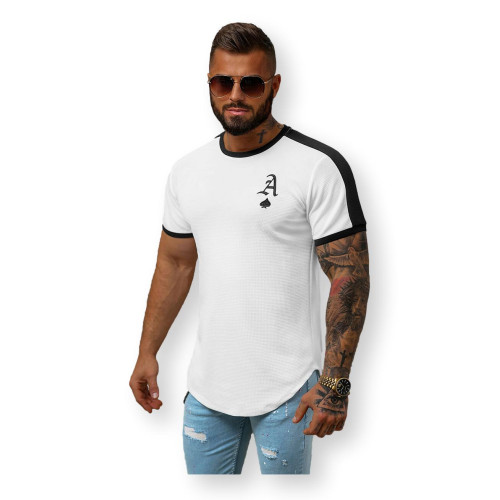 Balti marškinėliai Ater-Marškinėliai su užrašais-Marškinėliai