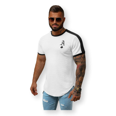 Balti marškinėliai Ater-Marškinėliai su užrašais-Marškinėliai