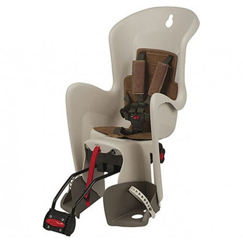 Dviračio kėdutė Polisport Bilby RS ant rėmo, su miego funkcija (kreminė/ruda)-Kėdutės