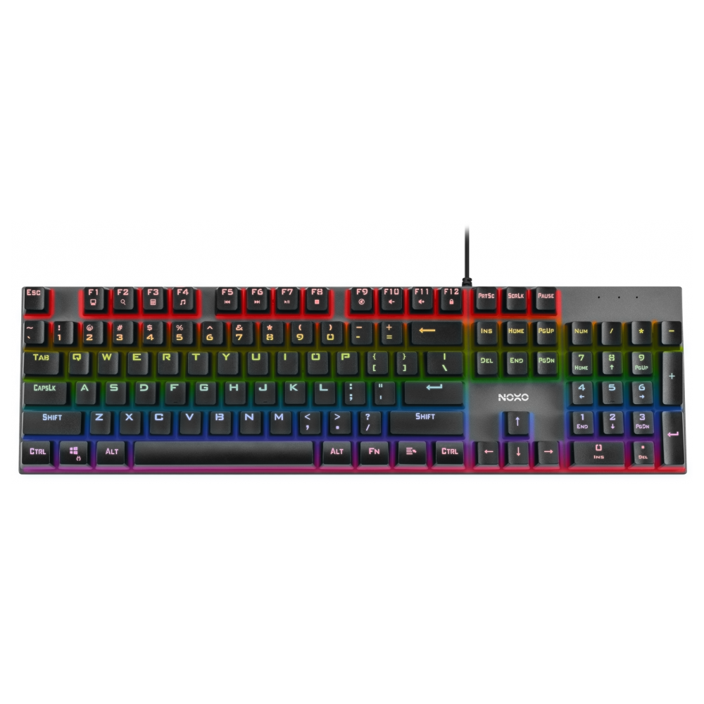 NOXO Retaliation Mechanical gaming keyboard, Blue switches, EN/RU-Gaming klaviatūros-Žaidimų