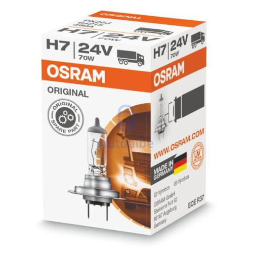Halogeninė lemputė H7 24V OSRAM 70W-Lemputės 24V-Sunkvežimiams