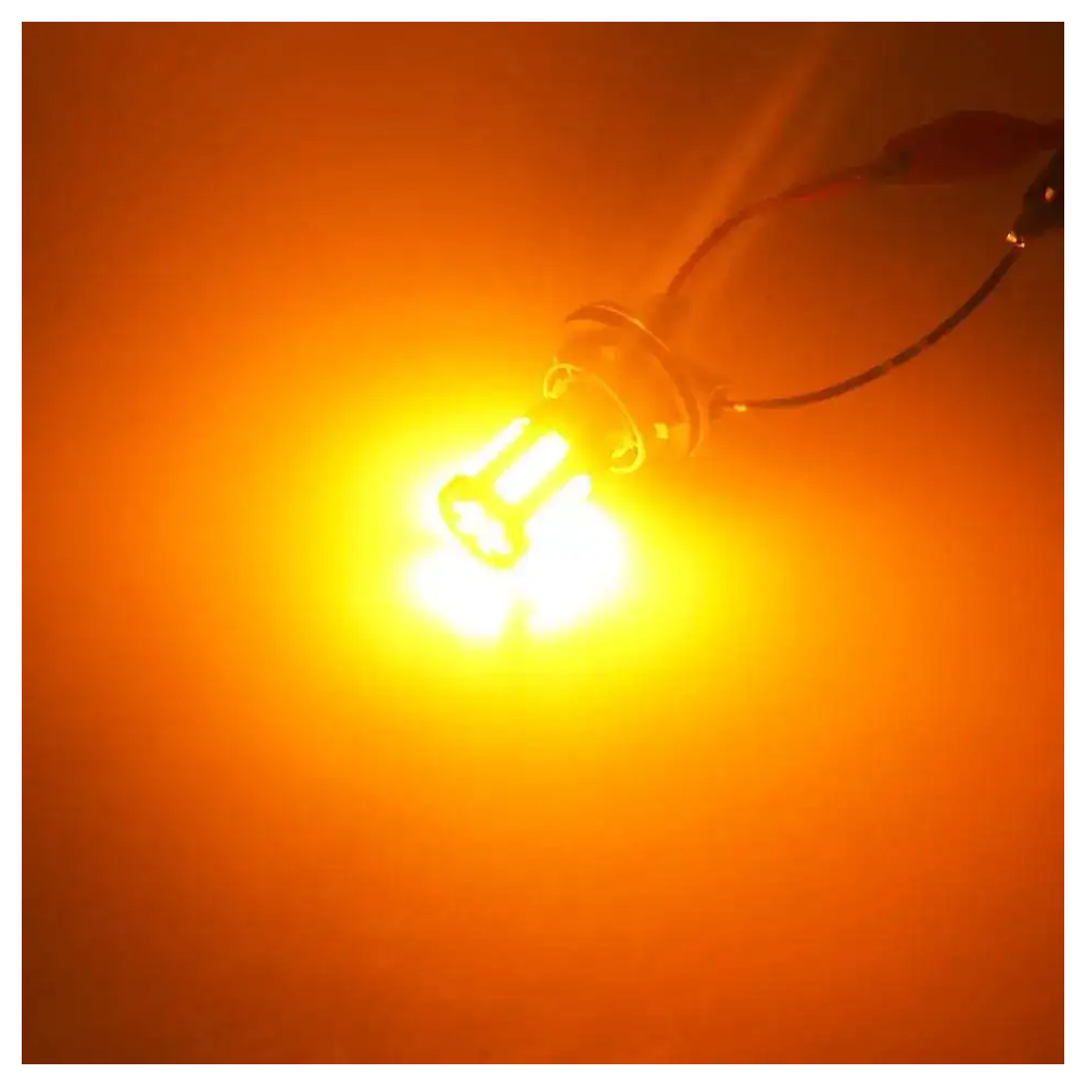 LED posūkio lemputė BAU15s 12V Geltona PY21W-LED komplektai-Apšvietimas