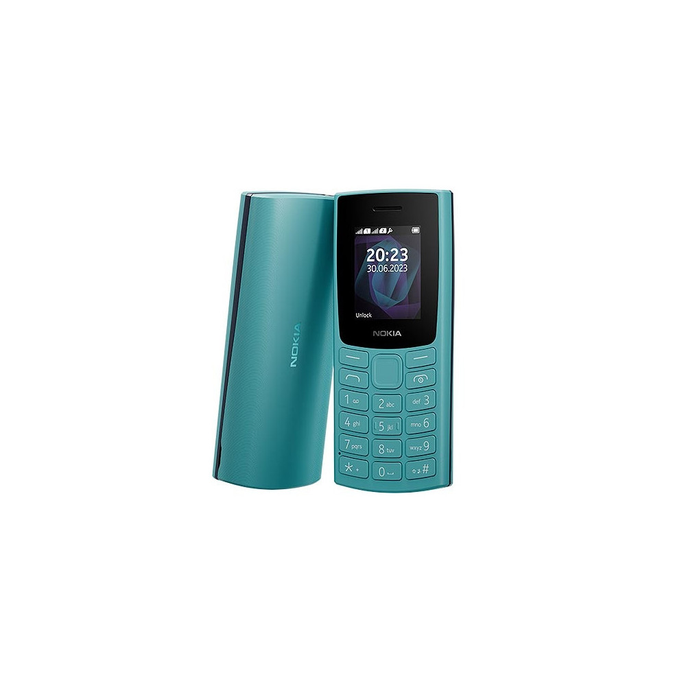 Mobilus telefonas NOKIA 105 (2023) Dual SIM TA-1557Cyan-Mygtukiniai telefonai-Mobilieji