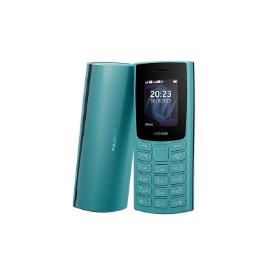 Mobilus telefonas NOKIA 105 (2023) Dual SIM TA-1557Cyan-Mygtukiniai telefonai-Mobilieji