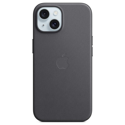 Dėklas iPhone 15 FineWoven Case with MagSafe - Black-Dėklai-Mobiliųjų telefonų priedai