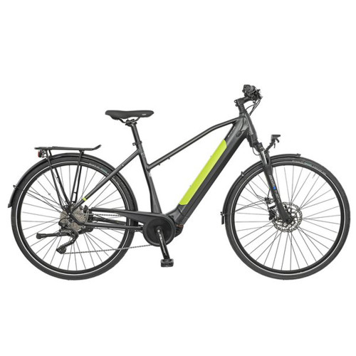 Elektrinis Bicycles Porto 10.6 28" 10G dydis 24" (60 cm) (juoda/geltona)-Hibridiniai
