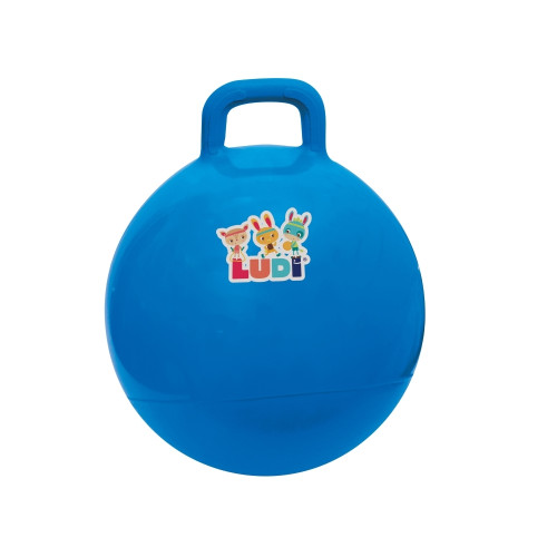 LUDI šokinėjimo kamuolys, mėlynas 45 cm-LUDI žaislai mažyliams-Žaislai kūdikiams, vaikams