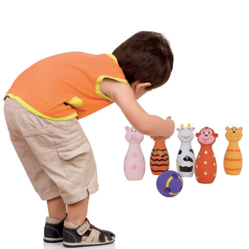 LUDI boulingo rinkinys, gyvūnai-LUDI žaislai mažyliams-Žaislai kūdikiams, vaikams