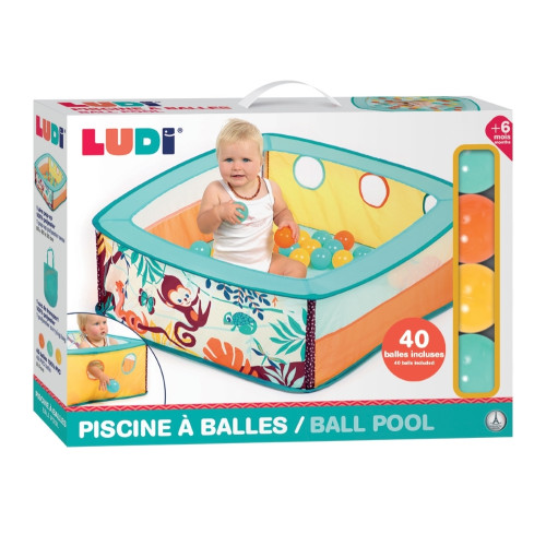 LUDI kamuoliukų baseinas, Džiunglės-LUDI žaislai mažyliams-Žaislai kūdikiams, vaikams