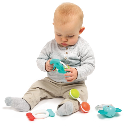 LUDI kūdikio barškučių rinkinys-LUDI žaislai mažyliams-Žaislai kūdikiams, vaikams