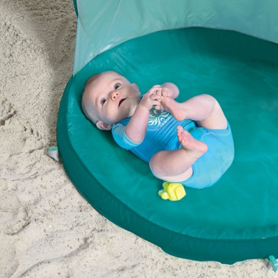 LUDI palapinė-užuovėja-baseinas, žalia, 0+-LUDI žaislai mažyliams-Žaislai kūdikiams, vaikams