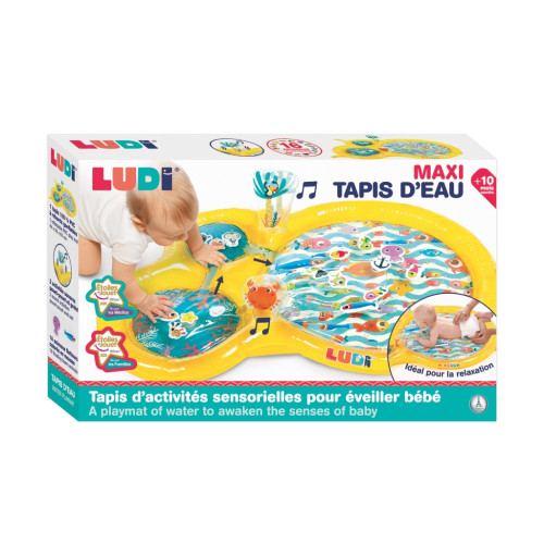 LUDI pripučiamas vandens kilimėlis-LUDI žaislai mažyliams-Žaislai kūdikiams, vaikams