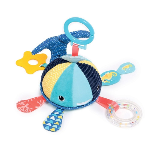 LUDI pakabinamas žaislas, banginiukas-LUDI žaislai mažyliams-Žaislai kūdikiams, vaikams