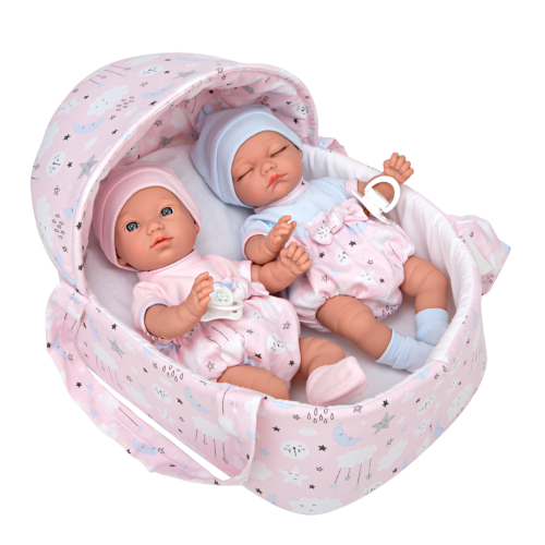 Arias kūdikiai dvyniai, 26 cm-Lėlės kūdikėliai-ARIAS Lėlės