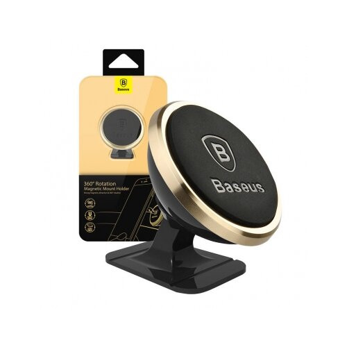 Laikiklis Baseus 360? magnetic cockpit car holder (Overseas Edition) – gold-Asmenukių lazdos