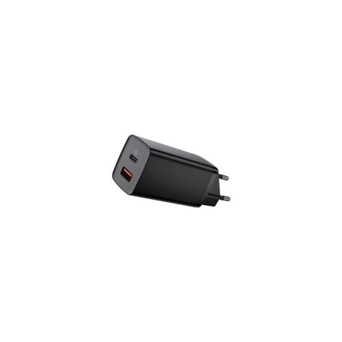 Kroviklis Baseus GaN2 Lite Quick Travel Charger USB+C 65W EU Black-Telefonų laidai ir