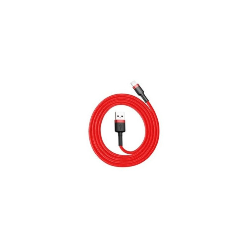 Kabelis Baseus Cafule Cable durable nylon cable USB / Lightning QC3.0 2.4A 1M Red-Telefonų