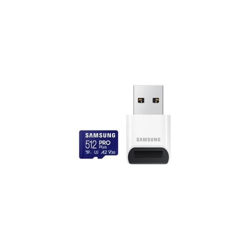 Atminties kortelė MB-MD512SB/WW MicroSDXC Memory Card Samsung PRO PLUS 512GB With card