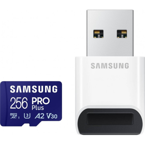 Atminties kortelė MB-MD256SB/WW MicroSDXC Memory Card Samsung PRO PLUS 256GB With card