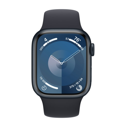 Išmanusis laikrodis Apple Watch Series 9 GPS 41mm Midnight Aluminium Case with Midnight Sport