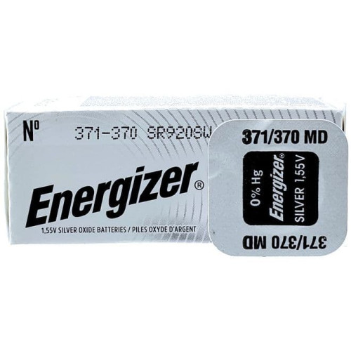 Baterija Energizer 371 (SR920, AG6) 1B-Elementai, baterijos-Smulki elektronika