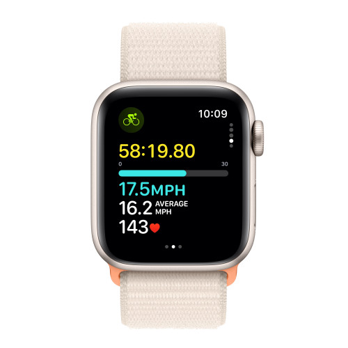 Išmanusis laikrodis Apple Watch SE GPS 44mm Starlight Aluminium Case with Starlight Sport