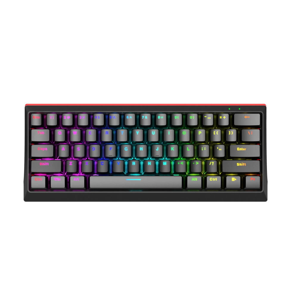 Žaidimų klaviatūra Marvo KG962 black RGB Red 60%-Gaming klaviatūros-Žaidimų įranga