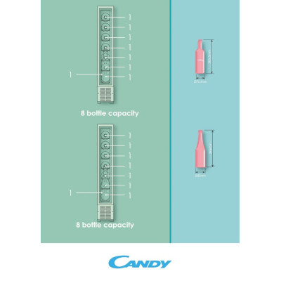 Šaldytuvas Candy CCVB 15/1-Vyno šaldytuvai-Stambi virtuvės technika