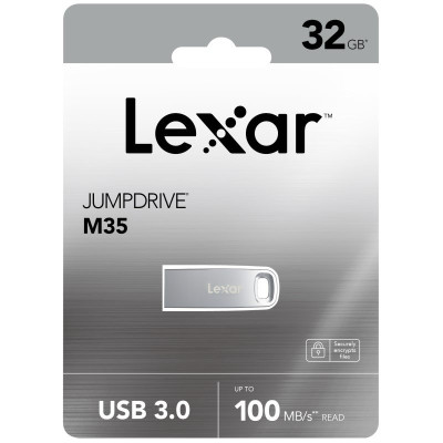 MEMORY DRIVE FLASH USB3 32GB M35 LJDM035032G-BNSNG LEXAR-USB raktai-Išorinės duomenų laikmenos