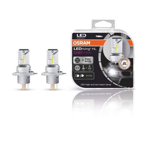 LED OSRAM H4 H19 lemputės LEDriving HL Easy | 64193DWESY-HCB-LED komplektai-Apšvietimas