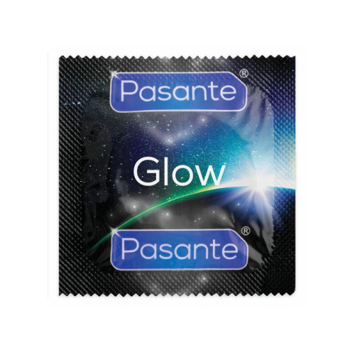 Prezervatyvai Pasante Glow (1 vnt)-Prezervatyvai-SEKSO PREKĖS JAM IR JAI