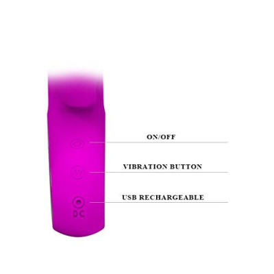 Pretty Love Webb Rabbit vibratorius moterims (rožinė)-Rabbit vibratoriai-Vibratoriai